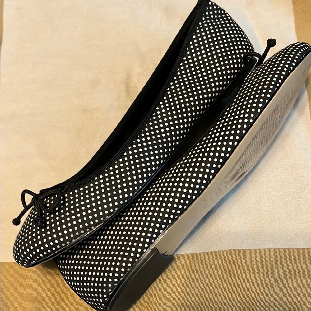Talbots Black and White Polka Dot Flats - Picture 5 of 8